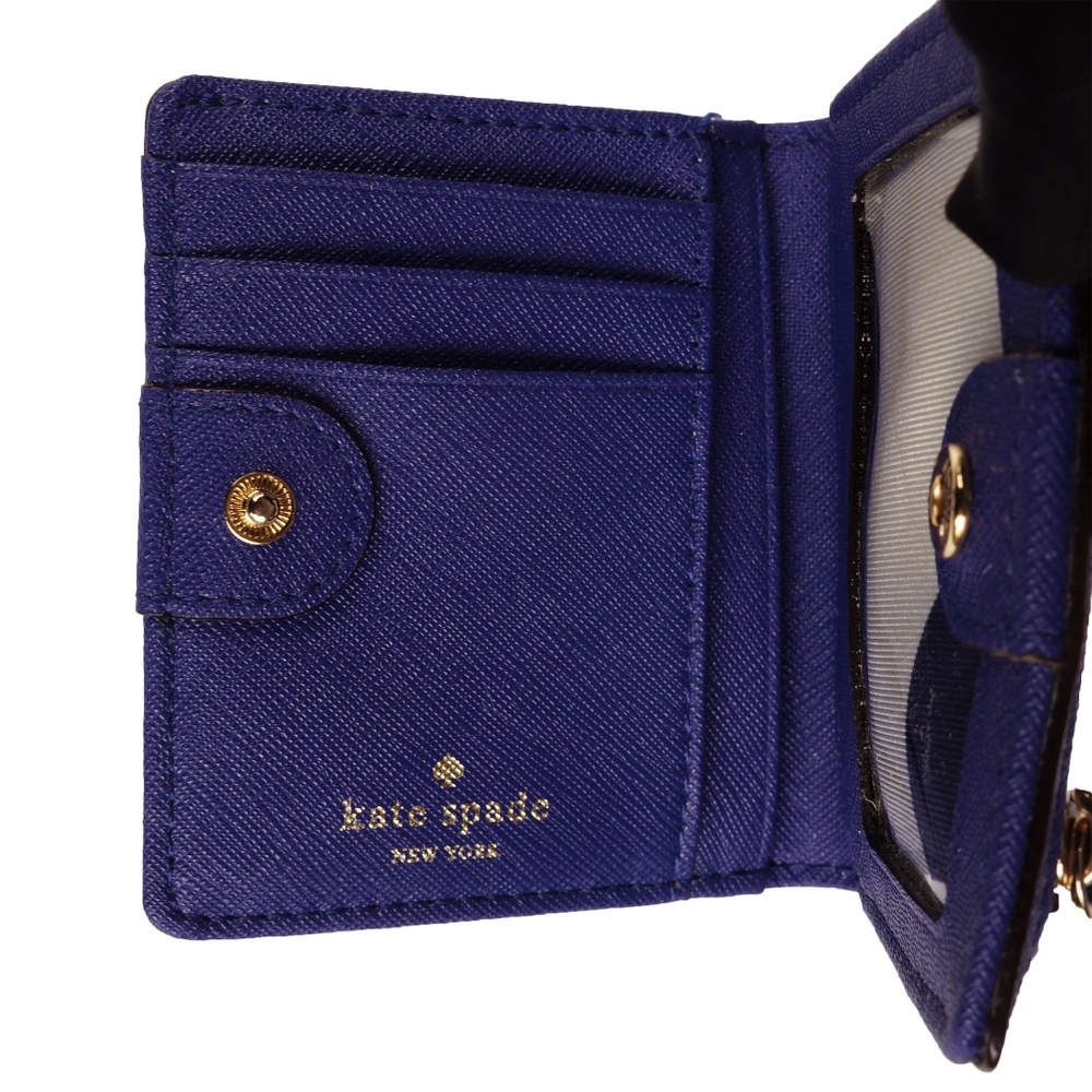 KATE SPADE NEW YORK LEATHER COMPACT WALLET - Picture 2 of 7
